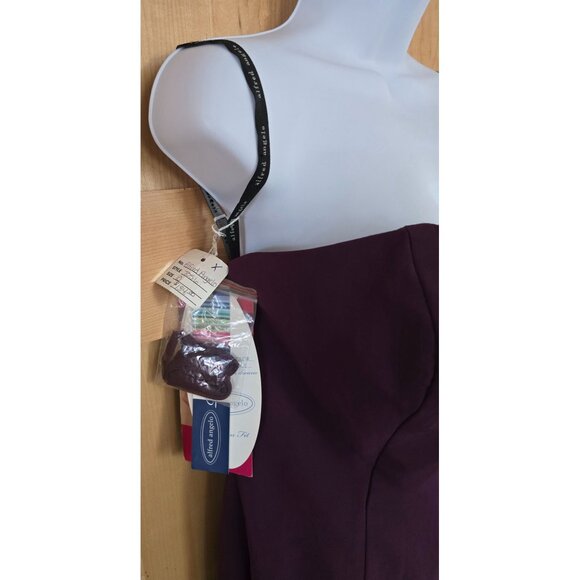 Purple Sleeveless Party Dress Layered Hem coquette whimsygoth elegant holiday - Picture 9 of 9